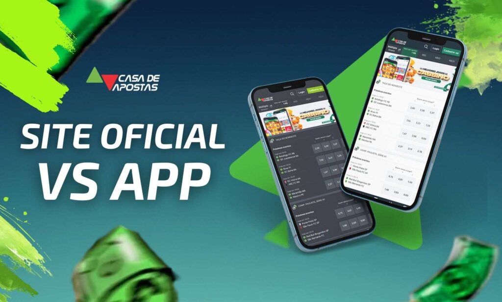 Casa de Apostas Brasil Versão do site oficial vs App